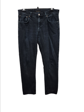 Nudie Jeans Gritty Jackson Black Forest Rigid Denim Jeans - W33 L32